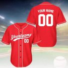 Personalized Team Name And Number Baseball Jersey, Custom Baseball Jersey Shirt