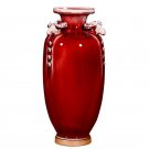 Three sheep red Jun porcelain ice crack home furnishing vase