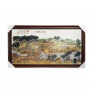 Wall background Qingming Shanghe picture porcelain plate painting home