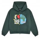 2026 & 2027 Broken Planet My Planet Zip Up Hoodie Green