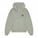 2026 & 2027 Broken Planet Sun Logo Knit Zip-Up Hoodie Heather Grey