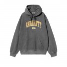 2026 & 2027 Carhartt WIP Hooded Sweatshirt Library Black Dyed