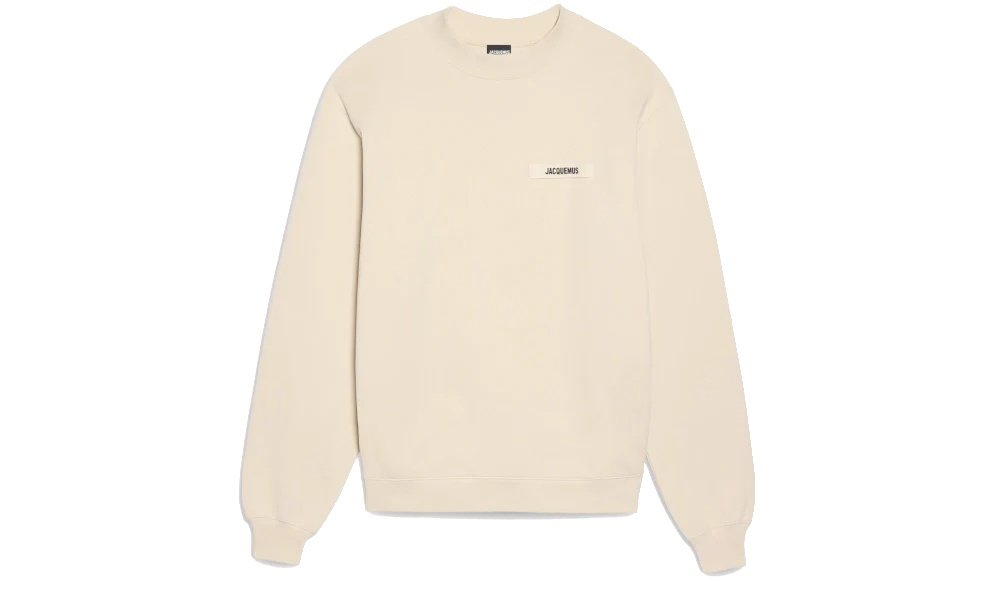 2026 & 2027 Jacquemus Le Sweatshirt Gros Grain Cream
