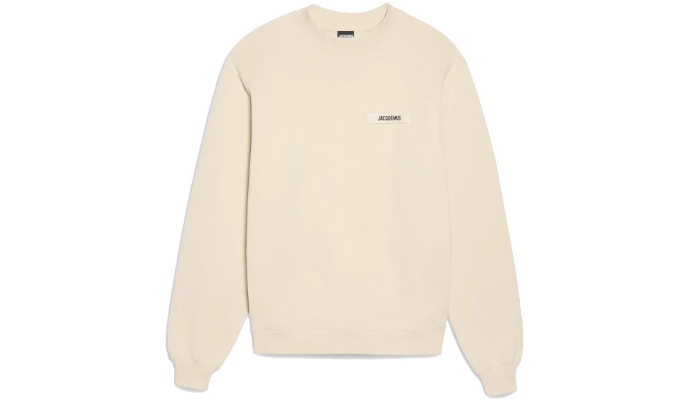 2026 & 2027 Jacquemus Le Sweatshirt Gros Grain Cream