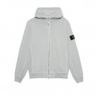 2026 & 2027 Stone Island Zipped Sweatshirt Light Grey