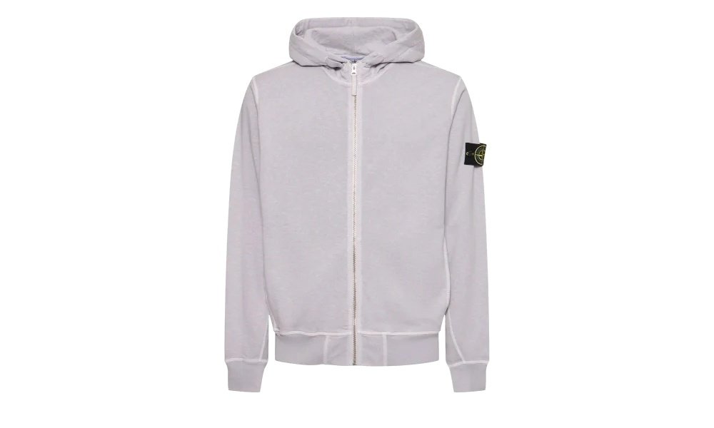 2026 & 2027 Stone Island Zipped Sweatshirt Light Purple