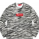 2026 & 2027 Supreme Box Logo Crewneck Zebra