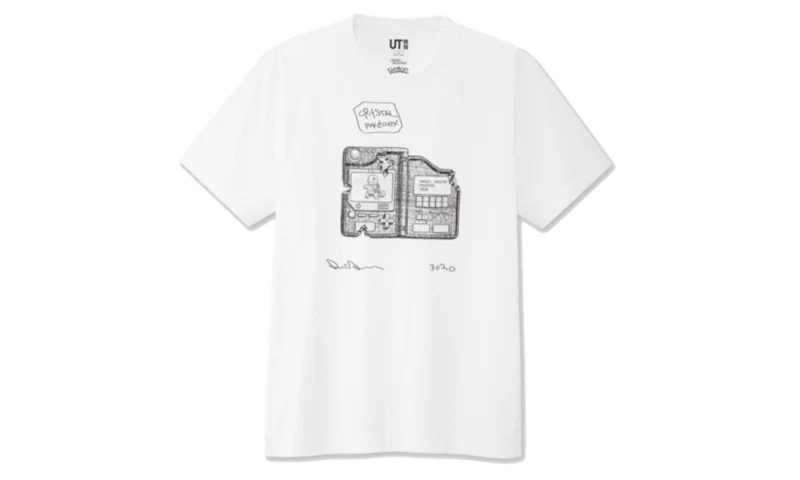 2026 & 2027 Uniqlo Daniel Arsham Crystal Pokedex Tee White