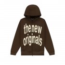 2026 & 2027 The New Originals Zip Up Hoodie Big Logo Acid Brown
