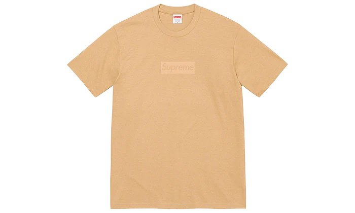 2026 & 2027 Supreme Tonal Box Logo Tee Khaki