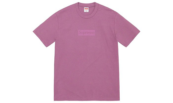 2026 & 2027 Supreme Tonal Box Logo Tee Dusty Purple