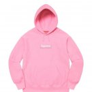 2026 & 2027 Supreme Hoodie Box Logo FW21 Pink