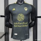 Al-Ahli Saudi FC Black with Geometric Pattern 25/26 Player Soccer Football Futbol Adults Jersey