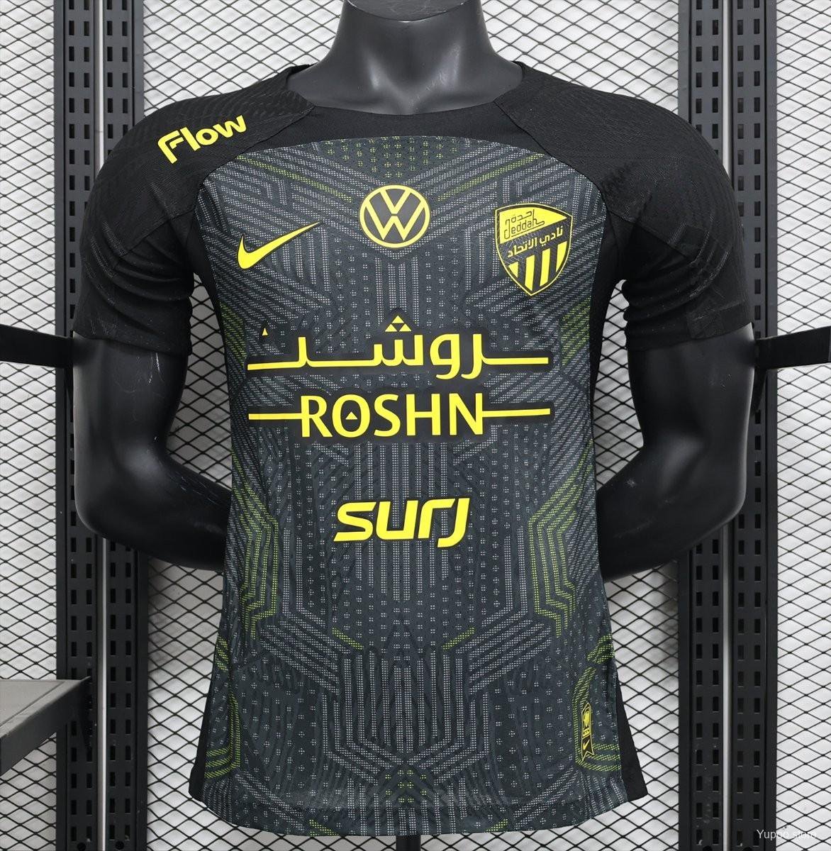 Al-Ittihad Third Black 25/26 Player Soccer Football Futbol Adults Jersey
