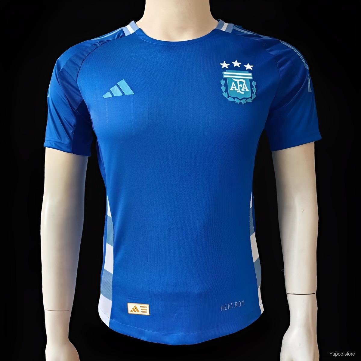 Argentina Away Blue 2024 Player Authentic Soccer Football Futbol Jersey Kit