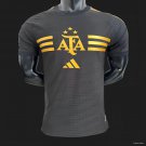 Argentina Black Pre-Match Special 2024 Player Authentic Soccer Football Futbol Jersey Kit