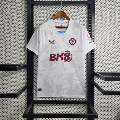 Aston Villa Away White 23/24 Soccer Football Futbol Jersey Adults