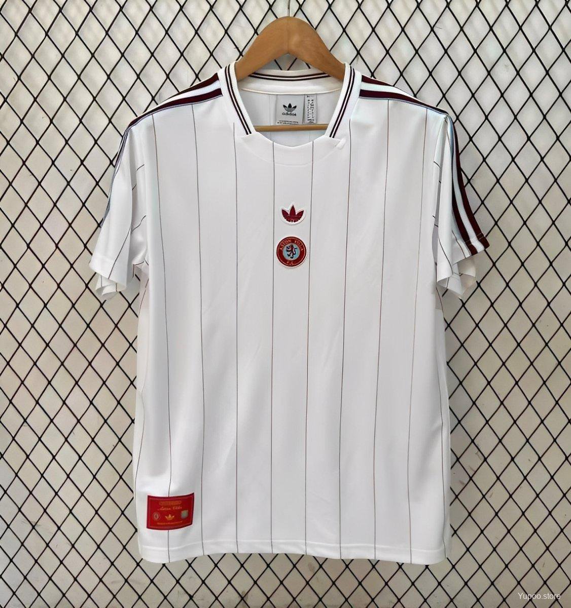 Aston Villa Terrace Icons White 25/26 Jersey