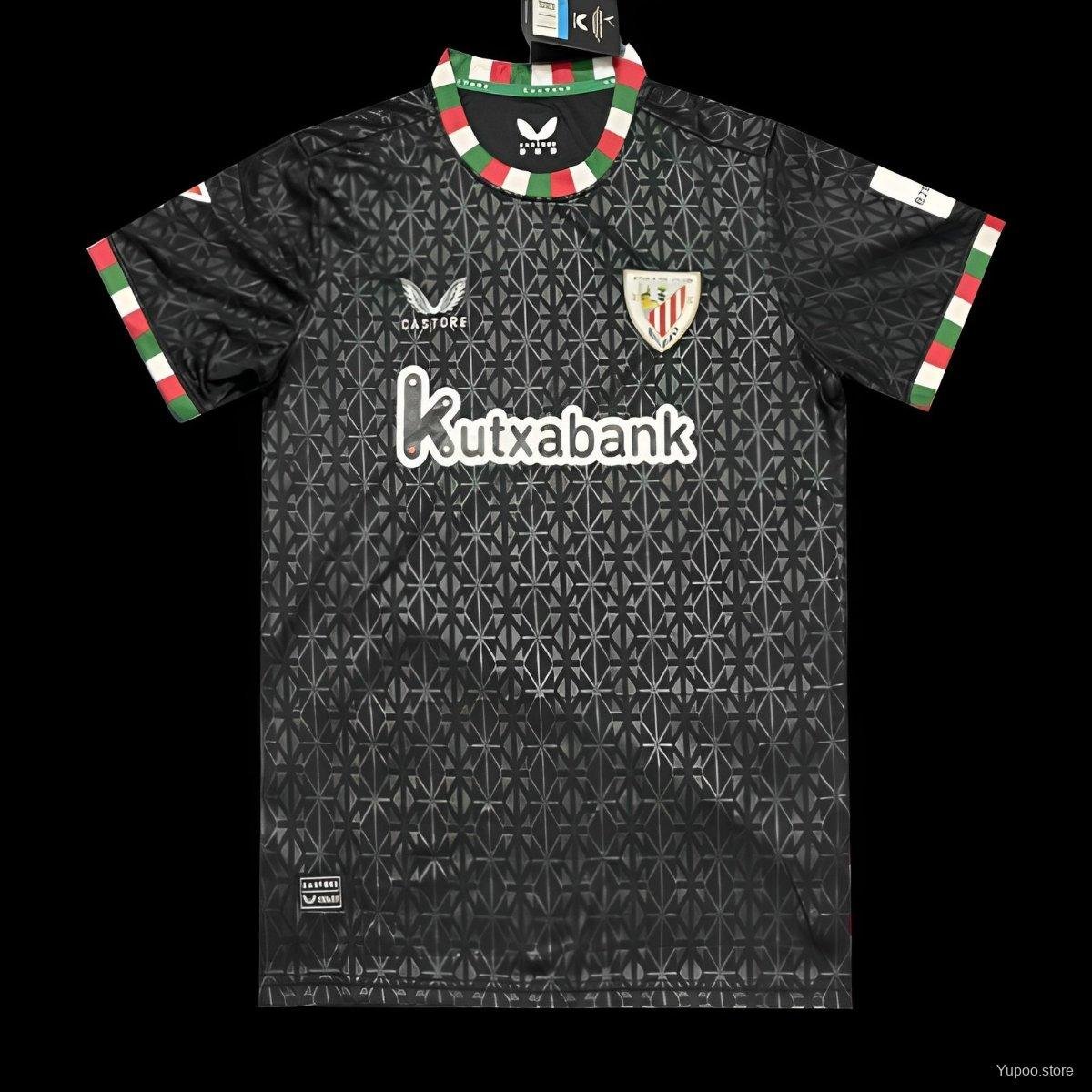 Athletic Bilbao Forth Black 24/25 Adult Soccer Futbol Football Jersey