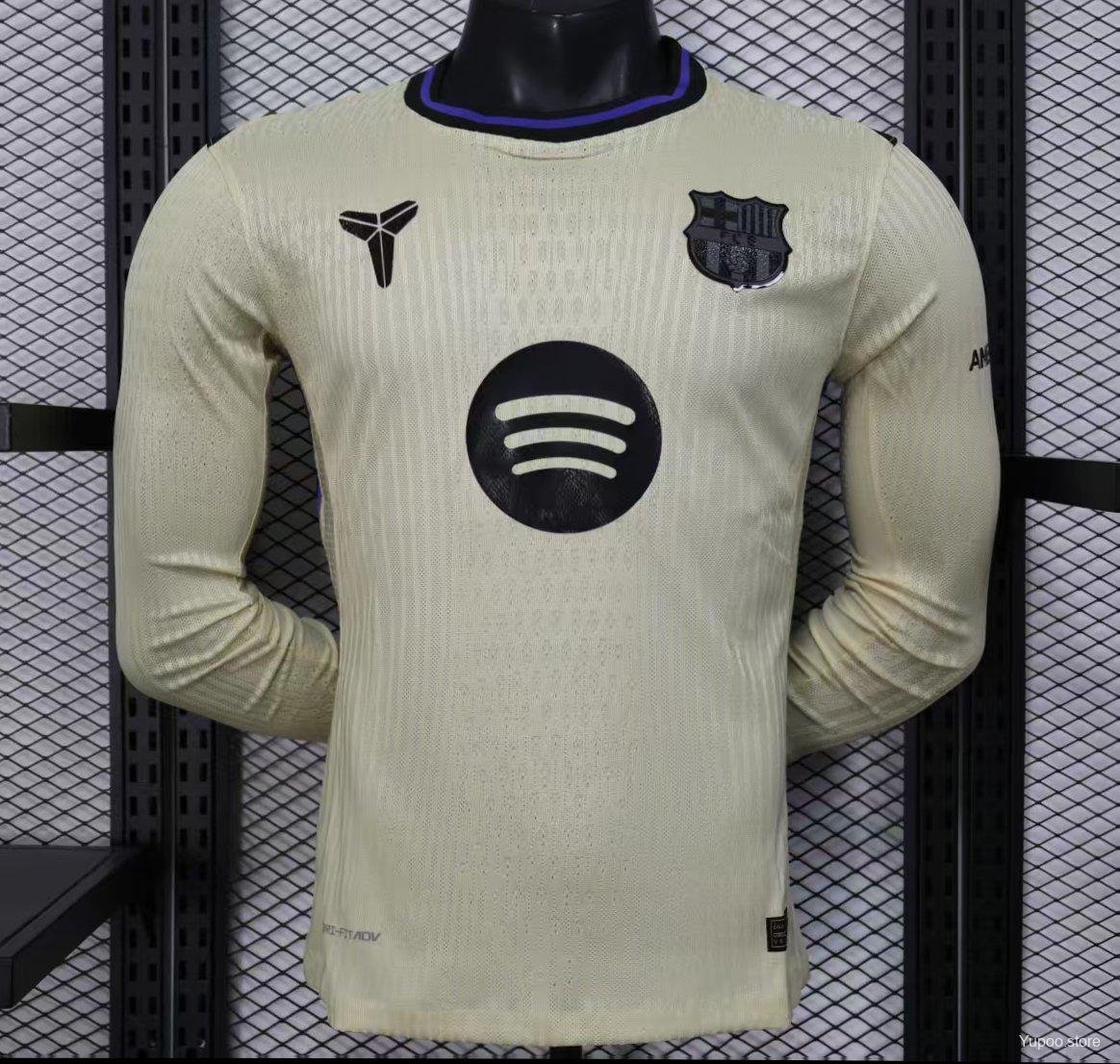 Barcelona Away Long Sleeve 25/26 Long Sleeve Player Jersey