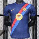 Barcelona Blue with Red and Light Blue Diagonal Stripe 25/26 Player Jersey