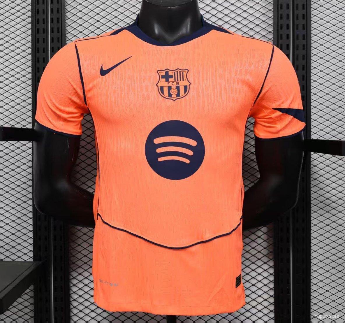 Barcelona Third Orange 25/26 Player Jersey