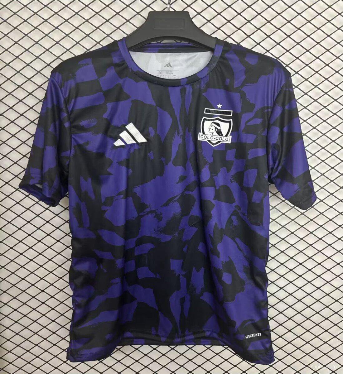 Colo-Colo Purple with Camouflage Pattern Pre-Match 25/26 Jersey