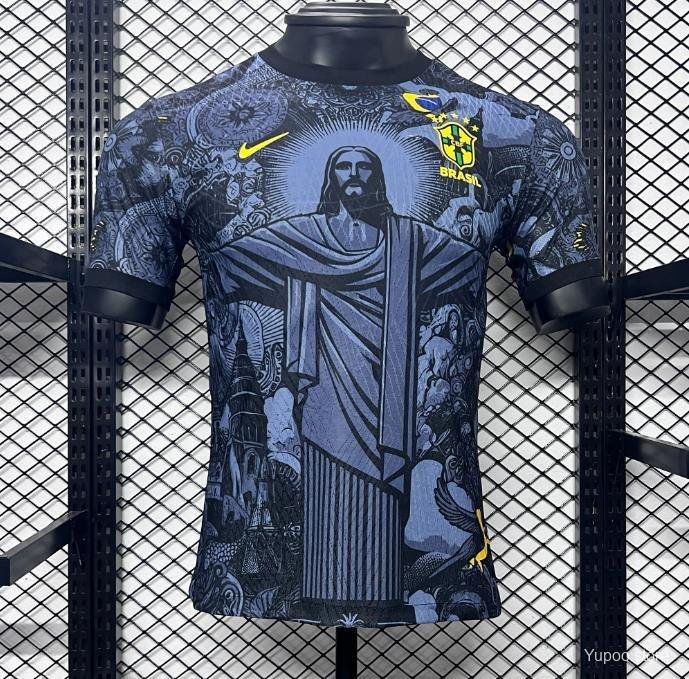 Brazil Copa America Goalkeeper 2024 Player Authentic Soccer Football Futbol Jersey Kit