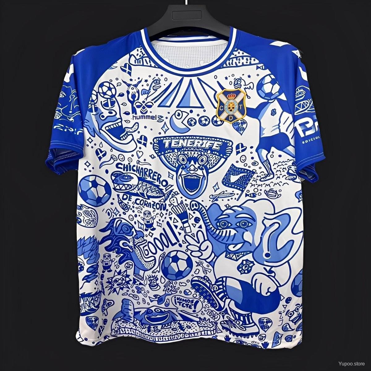 CD Tenerife Blue with Graffiti Art 25/26 Jersey