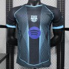 FC Barcelona Black with Geometric 25/26 Player Jersey