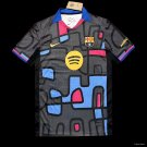 FC Barcelona Burgundy with Circular Sound Wave Pattern 25/26 Adult Soccer Futbol Football Jersey