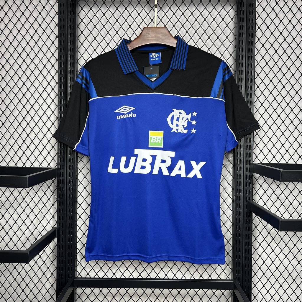 Flamengo Blue Goalkeeper Uniform Retro 1999 Adult Soccer Football Jersey