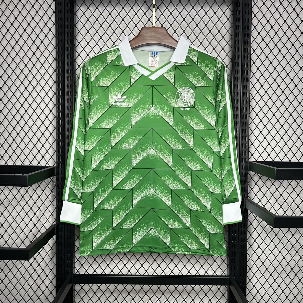 Germany Away Retro 1990 Long Sleeve Adult Soccer Football Jersey