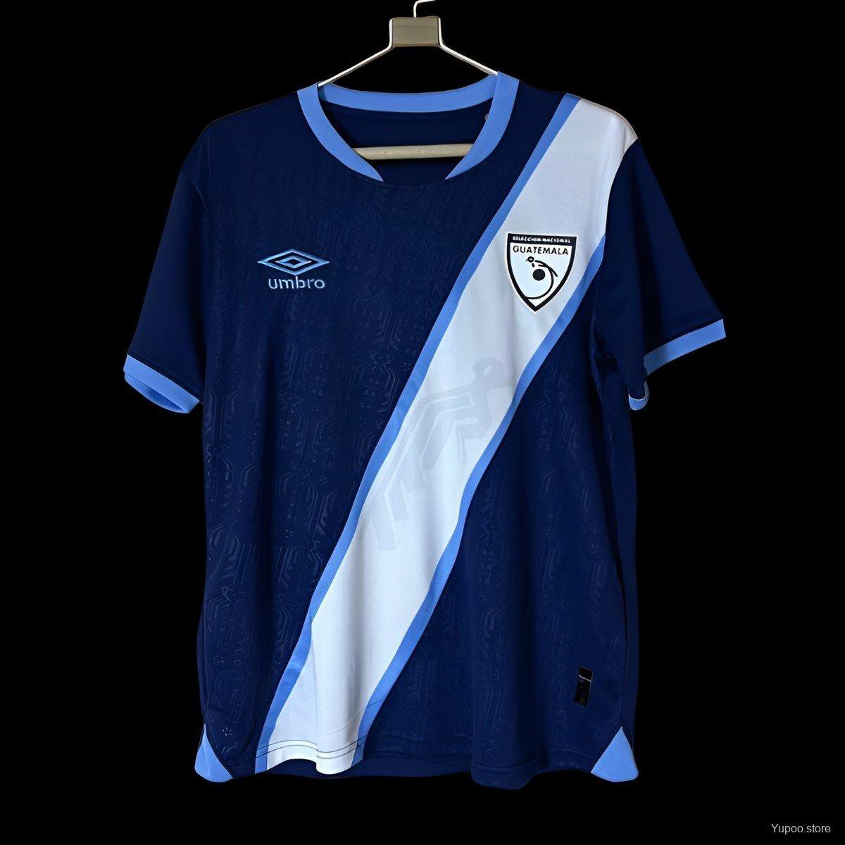 Guatemala Navy Blue with White Diagonal Stripe 2025 Adult Soccer Futbol Football Jersey