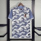 Japan Blue The Great Wave off Kanagawa Concept Training 2024 Football Futbol Soccer Adults Jersey