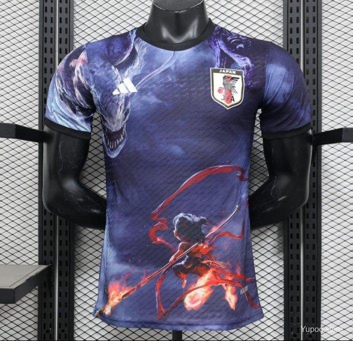 Japan NA ZHA Navy Blue with Dragon 2025 Player Soccer Football Futbol Adults Jersey