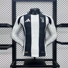 Juventus Home 24/25 Long Sleeves Player Authentic Soccer Football Futbol Jersey Kit