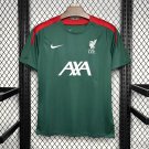 Liverpool Dark Green Pre-match 24/25 Adult Soccer Football Futbol Jersey