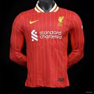 Liverpool Home Long Sleeve 24/25 Long Sleeves Player Authentic Soccer Football Futbol Jersey Kit