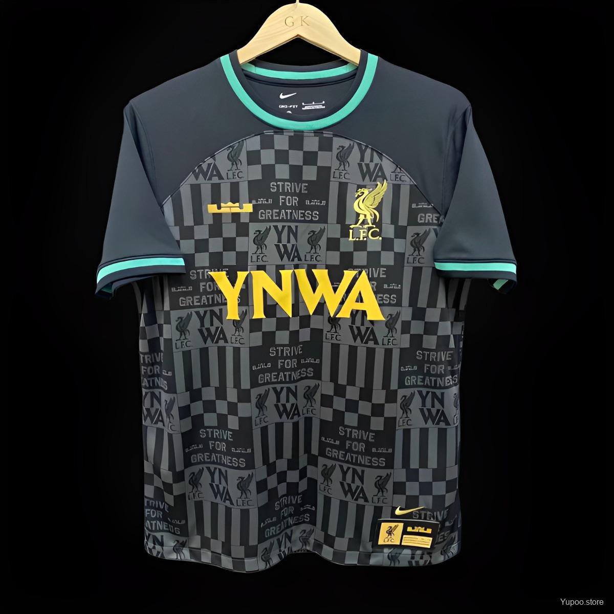 Liverpool x Lebron James Black 2024 Limited Edition Jersey Shirt Adults Soccer Football Futbol Kit