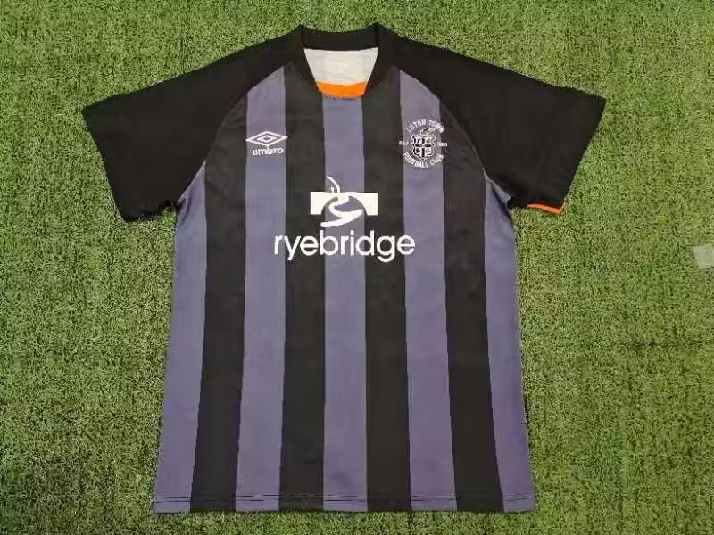 Luton Town Third 23/24 Black Soccer Football Adults Jersey Kit