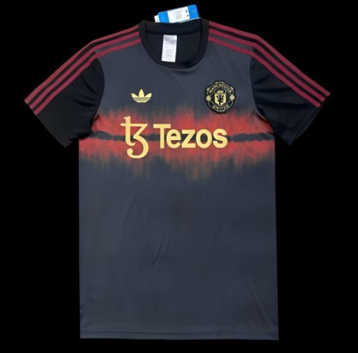 Manchester United Black_Red Pre-Match 24/25 Adult Soccer Futbol Football Jersey