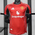 Manchester United Home 25/26 Player Soccer Football Futbol Adults Jersey