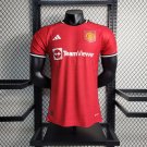 Manchester United Home Red 2023/2024 Authentic Soccer Football Player Jersey Shirt