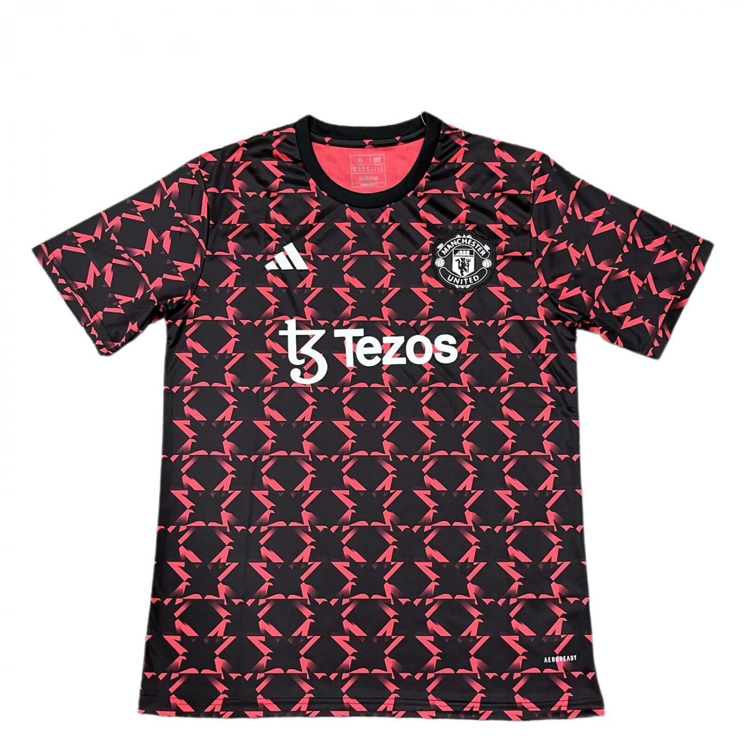 Manchester United Pre-Match Training Red Black 24/25 Soccer Football Jersey