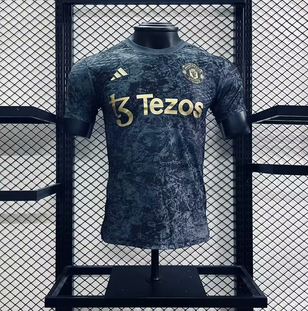 Manchester United Stone Roses Pre-Match 24/25 Player Soccer Football Futbol Adults Jersey
