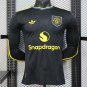 Manchester United Third Black 25/26 Long Sleeve Player Jersey