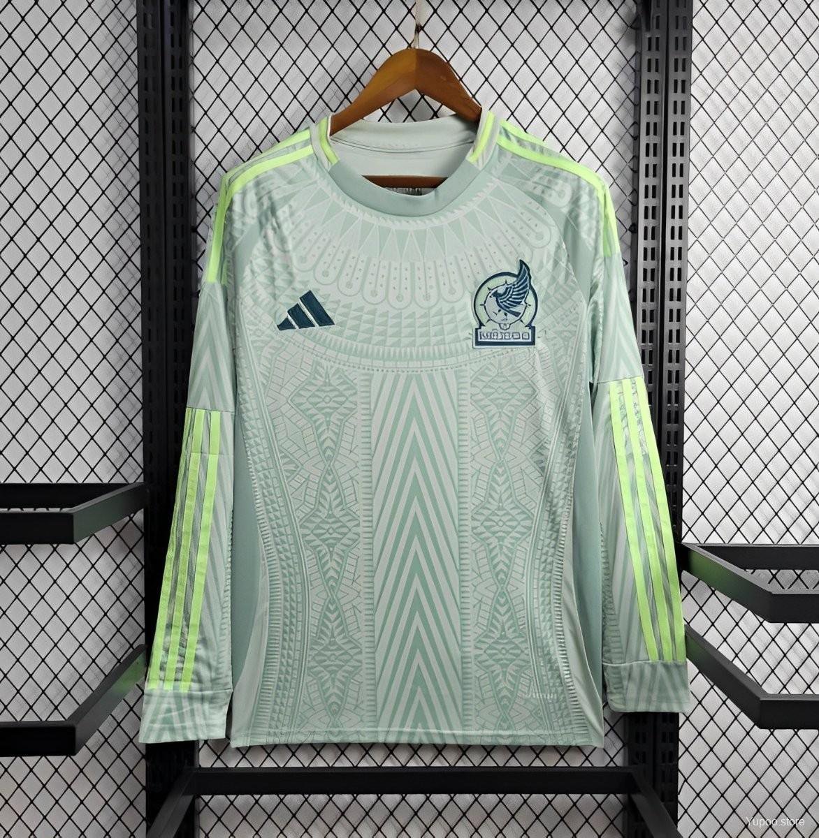 Mexico Away Long Sleeve 2024 Soccer Football Jersey