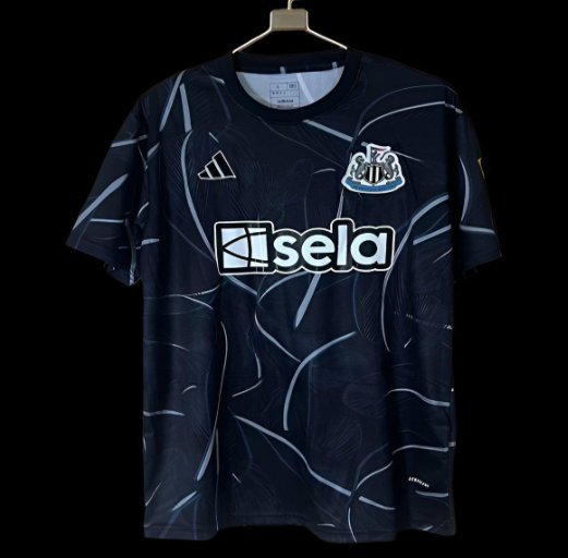 Newcastle United Pre-Match Black 24/25 Adult Soccer Futbol Football Jersey