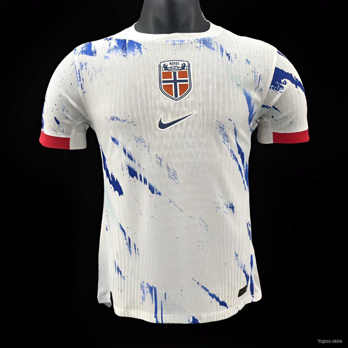 Norway Away 2024 Player Authentic Soccer Football Futbol Jersey Kit